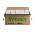 Papierhandtücher 75 % recycelt Renova Green Zig Zag - Karton mit 3600 Stück