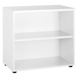 Bibliothèque basse hauteur bureau H 75,5 x L 80 Squadra