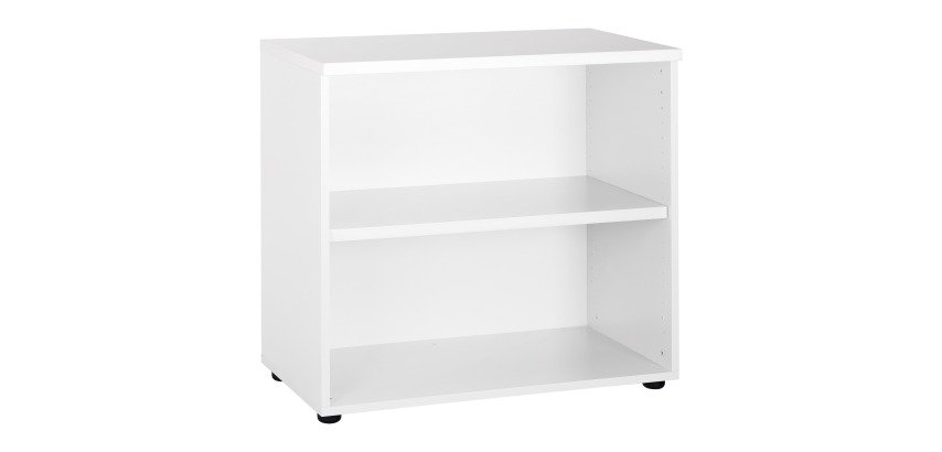 Low height bookcase for desk H 75.5 x W 80 Squadra