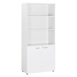 Bibliotheque haute avec portes basses Practica