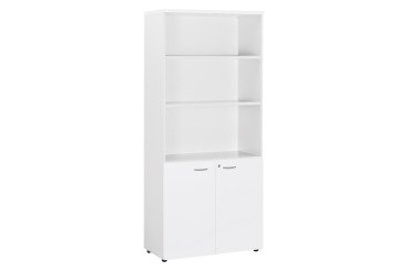 Bibliothèque haute avec portes basses Squadra