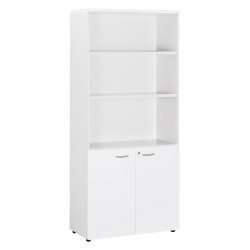 Bibliothèque haute avec portes basses Squadra