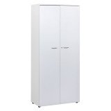 Armoire haute portes battantes H 200 x L 90 x P 45 cm Squadra