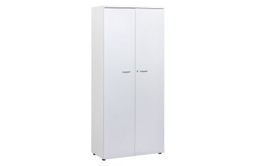 Tall wardrobe with hinged doors H 200 x W 90 x D 45 cm Squadra