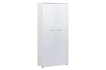 Armoire haute portes battantes H 200 x L 90 x P 45 cm Squadra