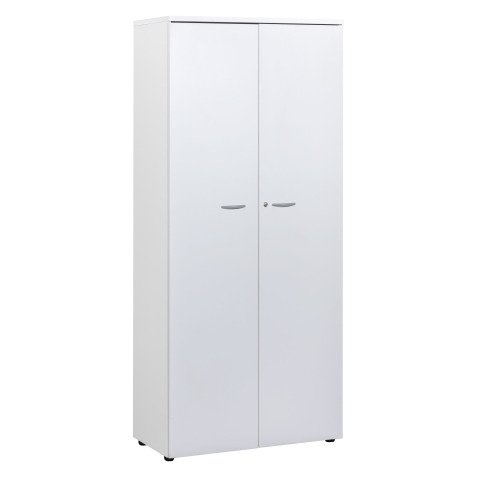 Armoire haute portes battantes H 200 x L 90 x P 45 cm Squadra