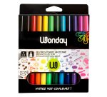 Feutre Wonday couleurs assorties pointe moyenne - Pochette de 12