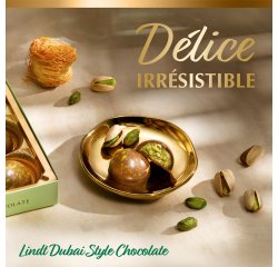 Dubai Style Chocolate Lindt - Coffret de 9 bouchées - 90 g