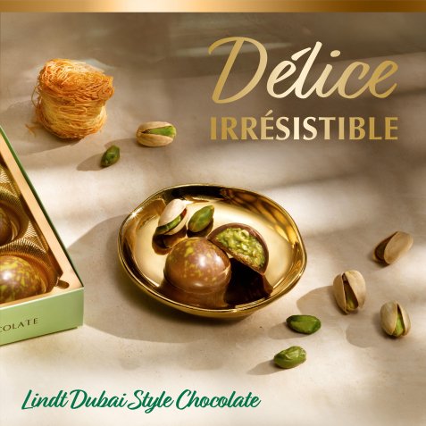 Dubai Style Chocolate Lindt - Coffret de 9 bouchées - 90 g
