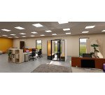 Cabine acoustique Essentielle L  - 4 personnes - extérieur chêne clair / intérieur Gris