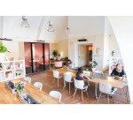 Cabine acoustique Essentielle M - 2 personnes - extérieur chêne clair / intérieur Gris