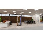 Cabine acoustique Essentielle S - 1 personne - extérieur chêne clair / intérieur Gris