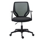 Chaise de bureau Bryce - tissu et maille - avec accoudoirs - mécanisme haut/bas