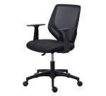 Chaise de bureau Bryce - tissu et maille - avec accoudoirs - mécanisme haut/bas