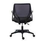 Chaise de bureau Bryce - tissu et maille - avec accoudoirs - mécanisme haut/bas