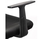 Chaise de bureau Bryce - tissu et maille - avec accoudoirs - mécanisme haut/bas