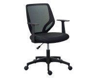 Chaise de bureau Knox - tissu et maille - avec accoudoirs - mécanisme haut/bas