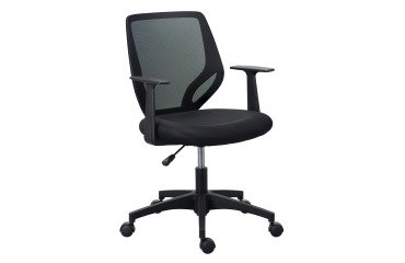 Office chair Bryce - fabric and mesh - with armrests - high/low mechanism