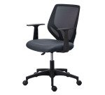 Chaise de bureau Knox - tissu et maille - avec accoudoirs - mécanisme haut/bas