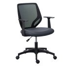 Chaise de bureau Knox - tissu et maille - avec accoudoirs - mécanisme haut/bas