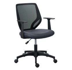 Chaise de bureau Knox - tissu et maille - avec accoudoirs - mécanisme haut/bas