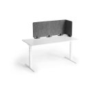 Pannello divisorio da scrivania Effect 160 cm colore grigio