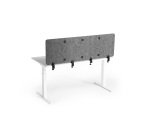 Pannello divisorio da scrivania Effect 160 cm colore grigio
