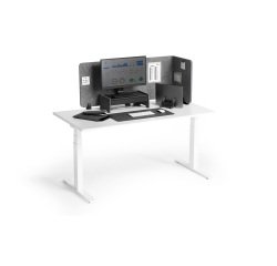 Pannello divisorio da scrivania Effect 160 cm colore grigio