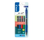 Penne roller Pilot G-2 Tratto medio 0.7 mm nero, blu, verde, rosso 4 unità