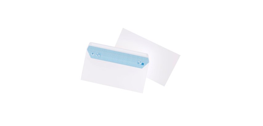 Sobre 110 x 220 mm La Couronne 80 g sin ventana blanco - Caja de 500