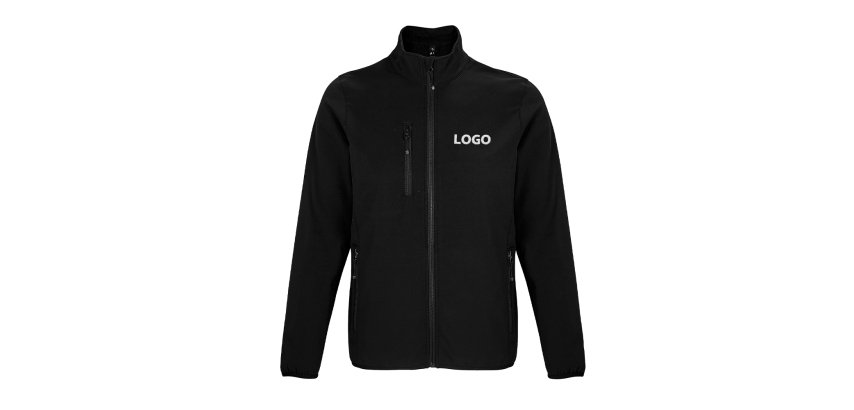 Zippered advertising long-sleeved jacket 270 g/m² Sol's - embroidery marking