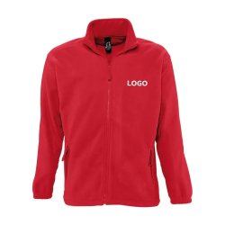 Veste polaire zippée manches longues publicitaire 300 g/m² Sol's - marquage broderie