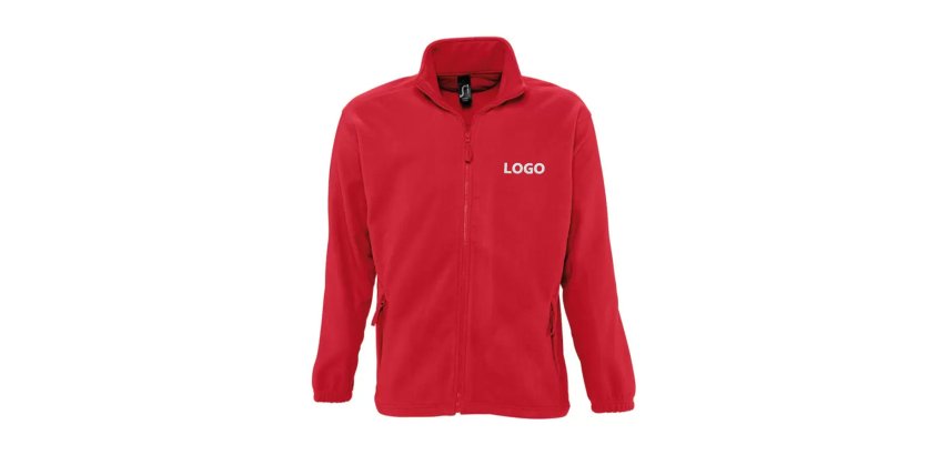 Fleece jacket with long sleeves, promotional, 300 g/m² Sol's - embroidered branding