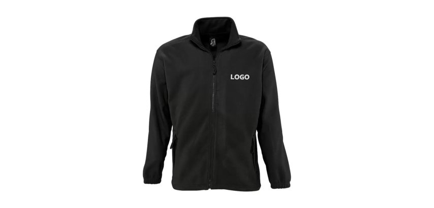Fleece jacket with long sleeves, promotional, 300 g/m² Sol's - embroidered branding