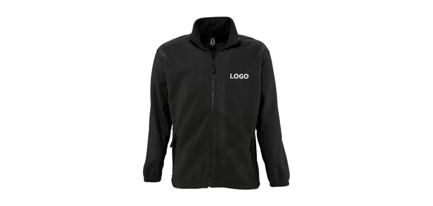 Fleece jacket with long sleeves, promotional, 300 g/m² Sol's - embroidered branding