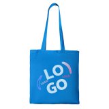 Sac en coton publicitaire Tote bag anses longues 140 g/m² - 10 L - marquage multicolore