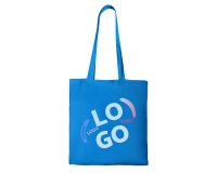 Sac en coton publicitaire Tote bag anses longues 140 g/m² - 10 L - marquage multicolore