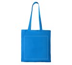 Katoenen zak Tote Bag met lange hengsels 140 g/m² promotieartikel - 10 L - meerkleurige opdruk