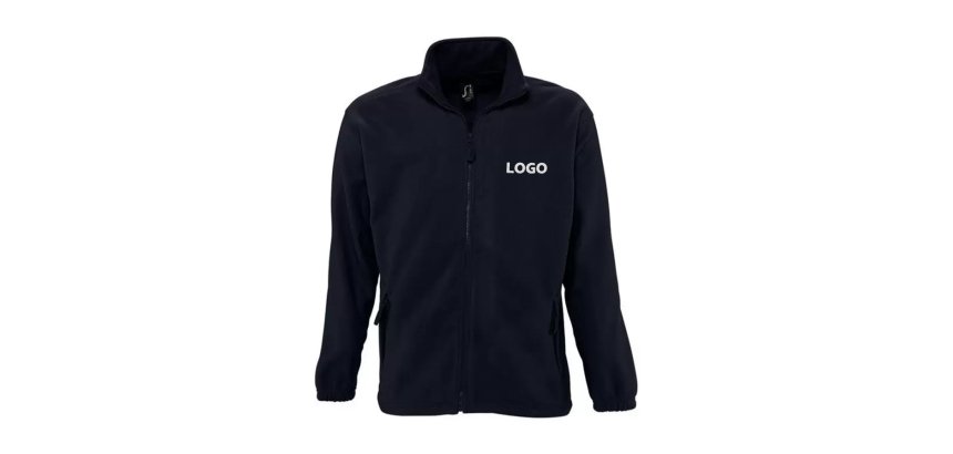 Veste polaire zippée manches longues publicitaire 300 g/m² Sol's - marquage broderie