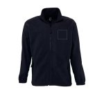 Veste polaire zippée manches longues publicitaire 300 g/m² Sol's - marquage broderie