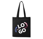 Sac en coton publicitaire Tote bag anses longues 140 g/m² - 10 L - marquage multicolore