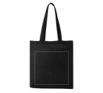 Sac en coton publicitaire Tote bag anses longues 140 g/m² - 10 L - marquage multicolore