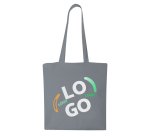 Advertising cotton bag Tote bag, long handles, 140 g/m² - 10 L - multicolor marking