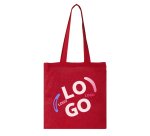 Katoenen zak Tote Bag met lange hengsels 140 g/m² promotieartikel - 10 L - meerkleurige opdruk