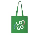 Katoenen zak Tote Bag met lange hengsels 140 g/m² promotieartikel - 10 L - meerkleurige opdruk