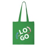 Sac en coton publicitaire Tote bag anses longues 140 g/m² - 10 L - marquage multicolore