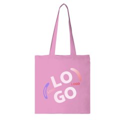 Katoenen zak Tote Bag met lange hengsels 140 g/m² promotieartikel - 10 L - meerkleurige opdruk