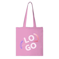 Sac en coton publicitaire Tote bag anses longues 140 g/m² - 10 L - marquage multicolore