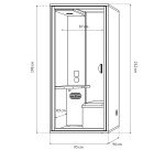 Cabine acoustique Essentielle S Bureau - 1 personne - extérieur chêne clair / intérieur Gris