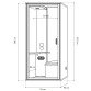 Cabine acoustique Essentielle S Bureau - 1 personne - extérieur chêne clair / intérieur Gris